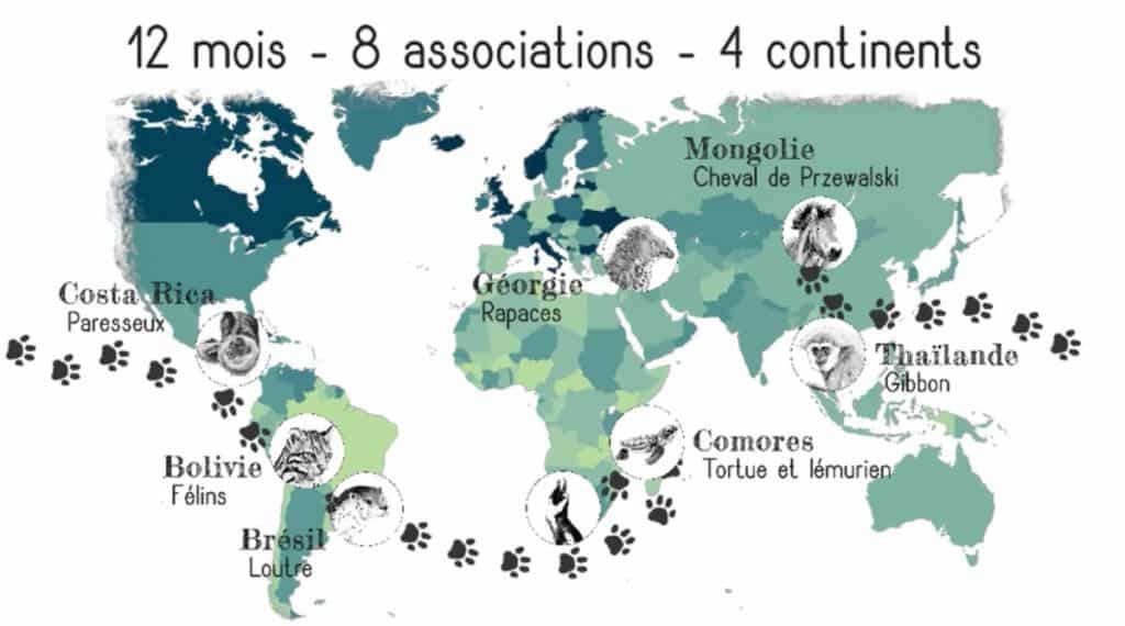 tour du monde - écovolontariat