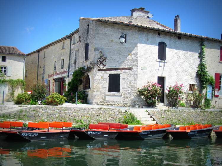 faire de la barque dans le marais poitevin