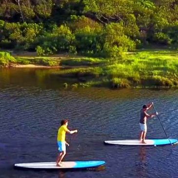 Faire du stand-up paddle dans les Landes