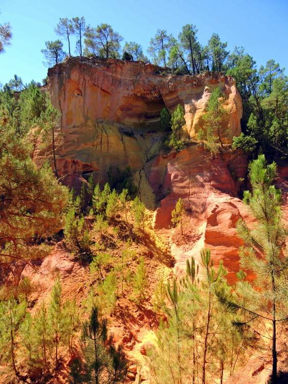 découverte du sentier des ocres de Roussillon dans le Luberon