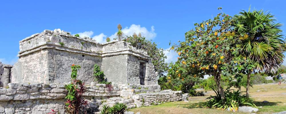 visite des ruines de Tulum dans la péninsule du Yucatan au mexique