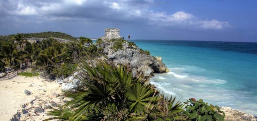 visite des ruines de Tulum dans la péninsule du Yucatan au mexique