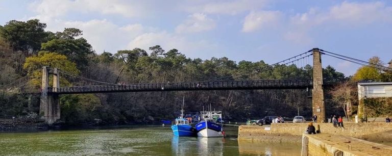 que faire au Bono dans le Morbihan ? port et vieux pont suspendu