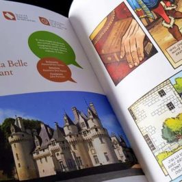 guide des châteaux de la Loire en bandes dessinées