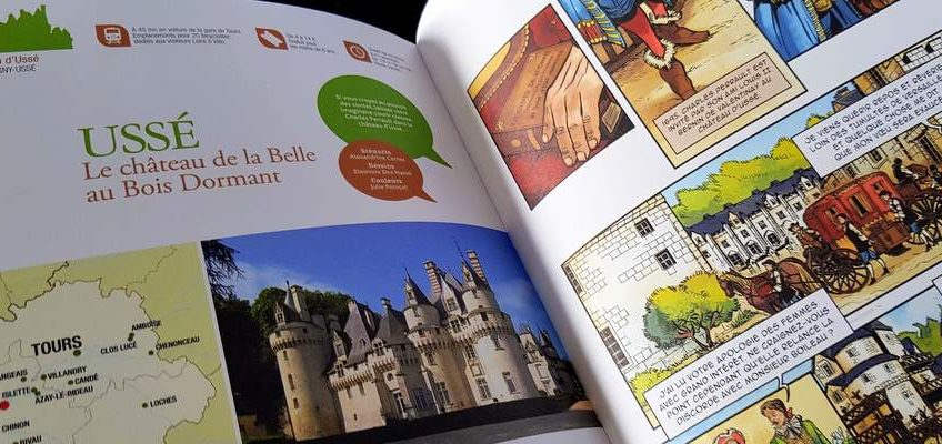 guide des châteaux de la Loire en bandes dessinées