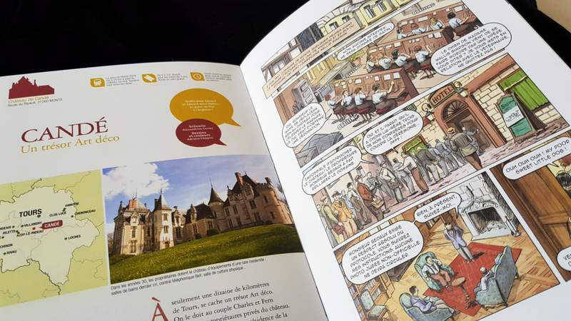 guide des châteaux de la Loire en bandes dessinées