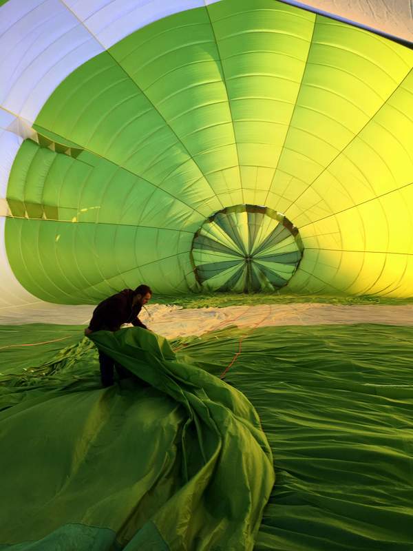 vol en montgolfière au dessus du château de Chenonceau