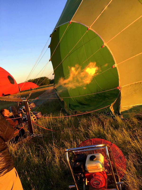 vol en montgolfière au dessus du château de Chenonceau
