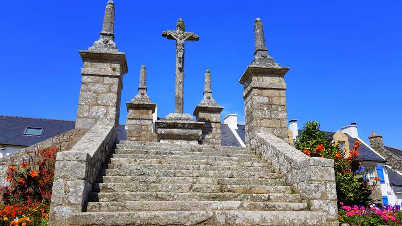 calvaire île de Saint Cado dans le Morbihan