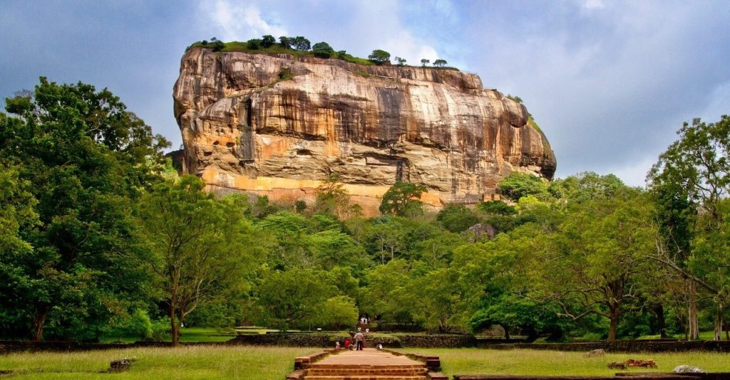 visite de la forteresse de Sigiriya - Rocher du lion