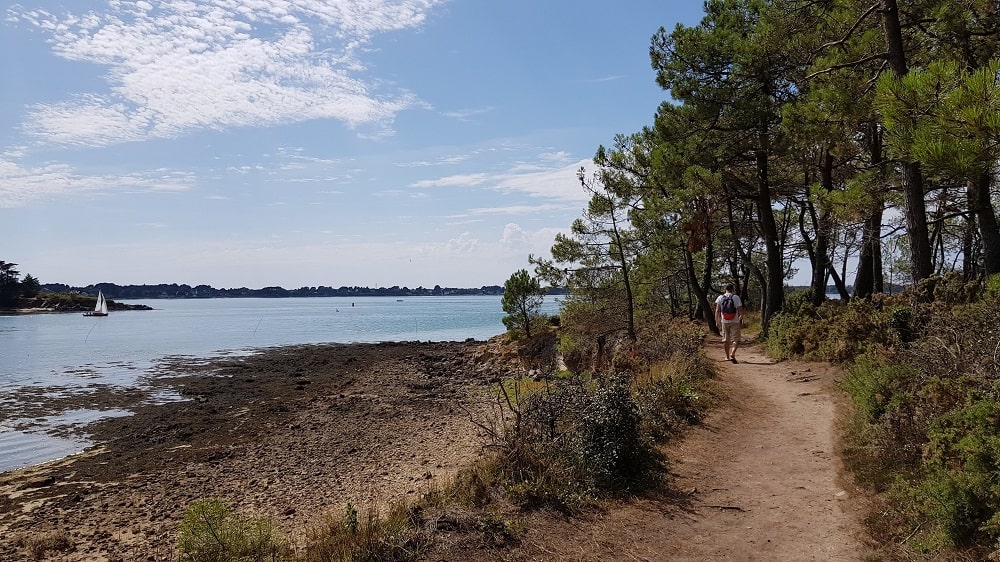 randonnée plage des Sept îles à baden : tour de l'île