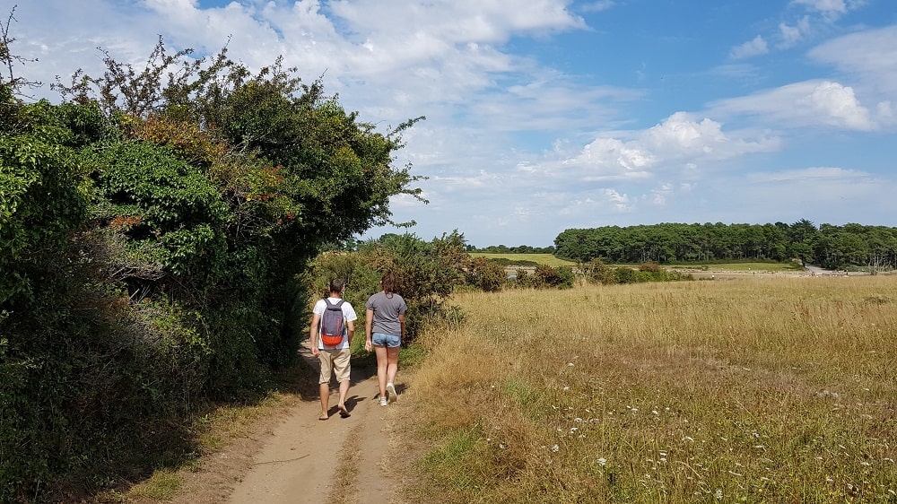 randonnée plage des Sept îles à baden : tour de l'île