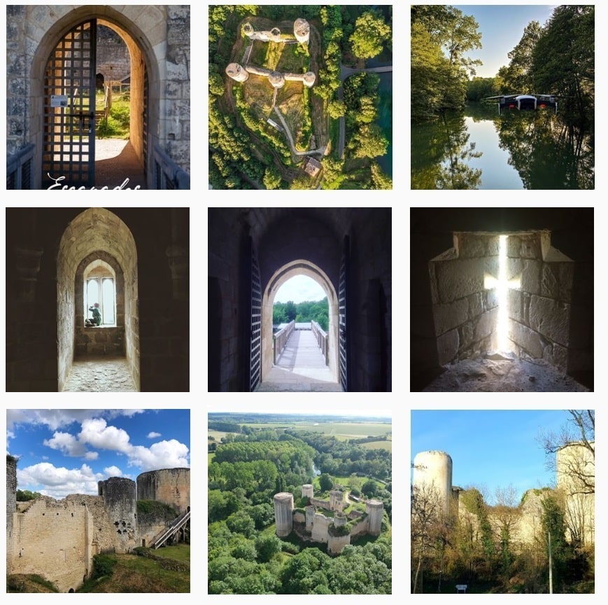 zoom sur le château du Coudray Salbart - Echiré