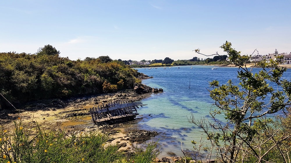 randonnée à la ria d'Etel : de Saint Cado à la pointe Roquenec