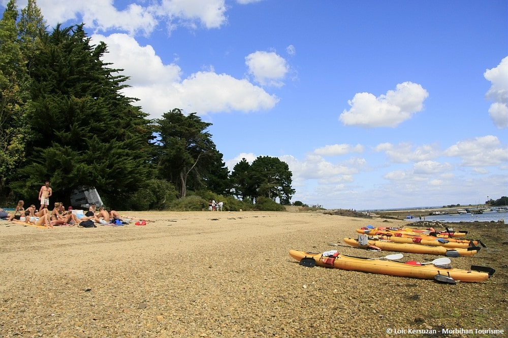 kayak dans le Golfe du Morbihan - île d'Arz