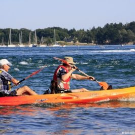 kayak dans le Golfe du Morbihan