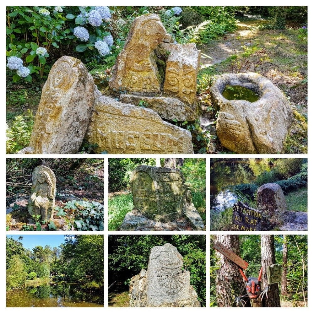 arboretum parc des sculptures Mare au Poivre Locqueltas