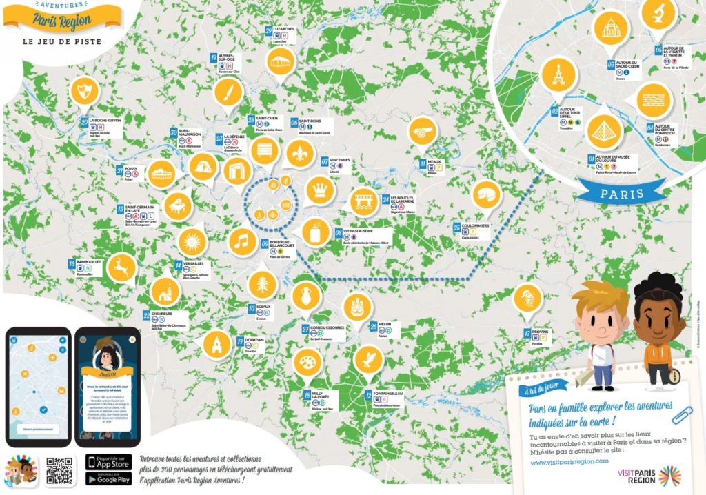 Paris region Aventures : jeux de piste gratuits dans Paris