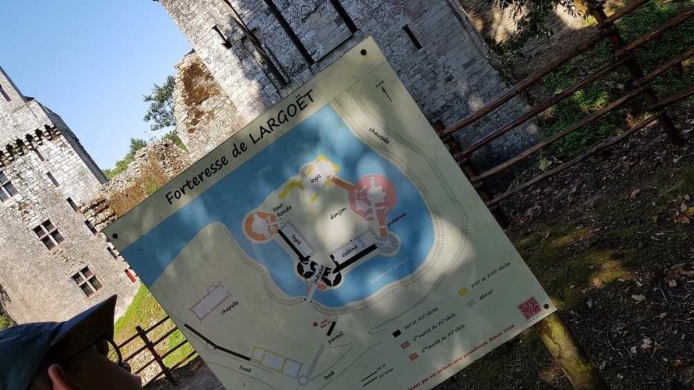 forteresse de Largoët - plan