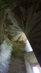 forteresse de Largoët - escalier à vis