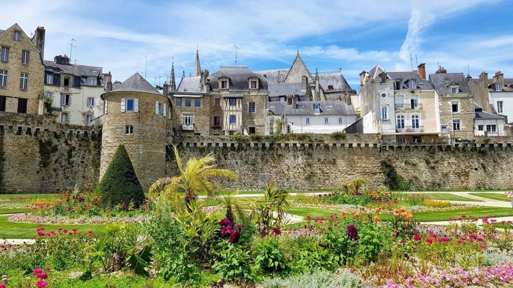 Visite de Vannes - rempart de Vannes et jardin des remparts