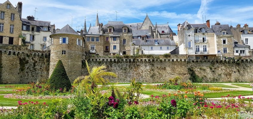 Visite de Vannes - rempart de Vannes et jardin des remparts