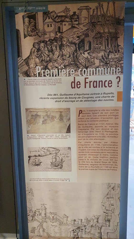 panneau d'informations - musée maritime de La Rochelle