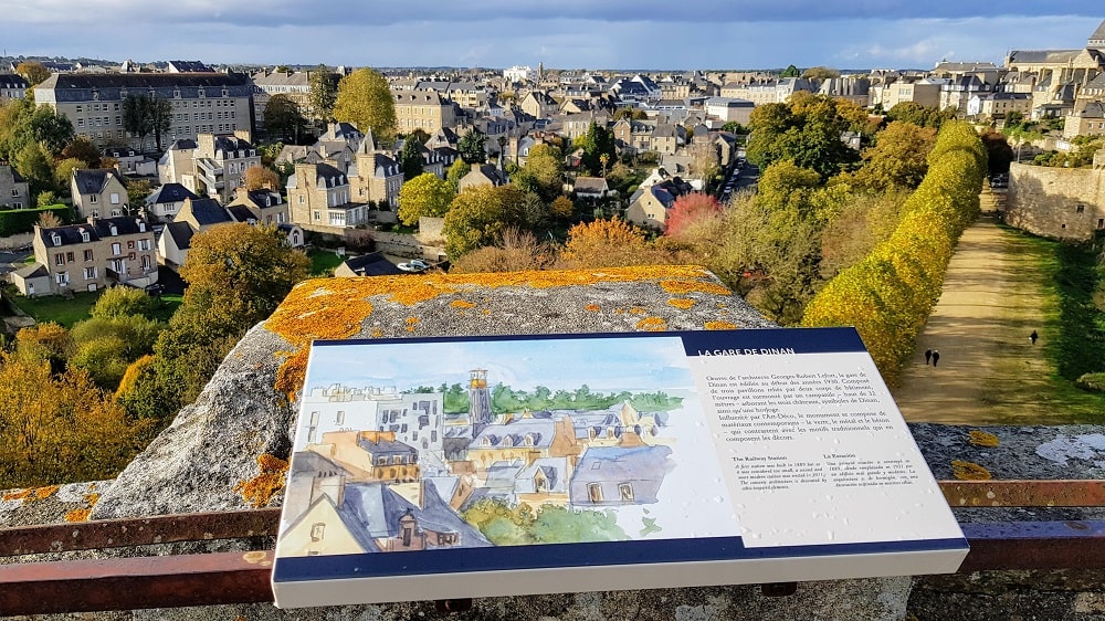 Vue depuis la terrasse - visite du château de Dinan