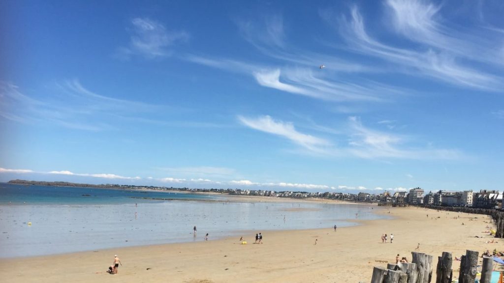 Saint Malo : : plage du Sillon