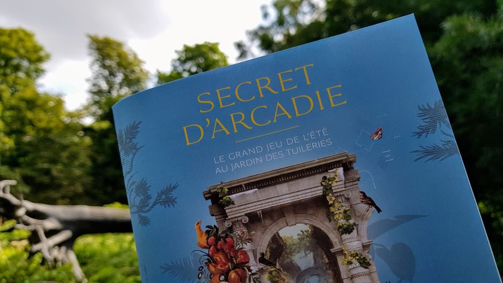 Jeu "Secret d'Arcadie" au Jardin des Tuileries à Paris
