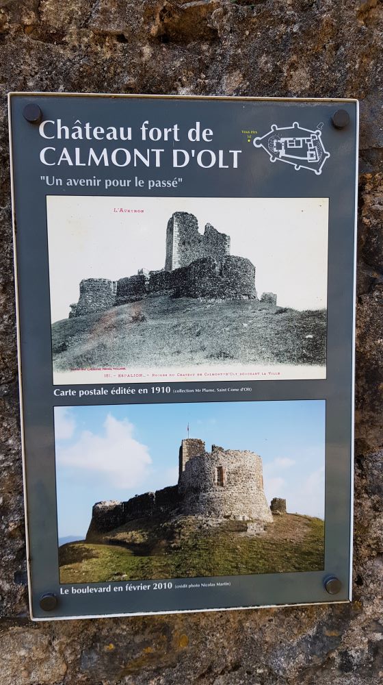 Visite du château médiéval de Calmont d'Olt