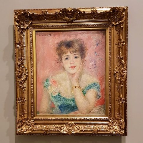 "Portrait de Jeanne Samary - Rêverie" d'Auguste Renoir. Fondation Louis Vuitton - Collection Morozov. Icônes de l'art moderne.