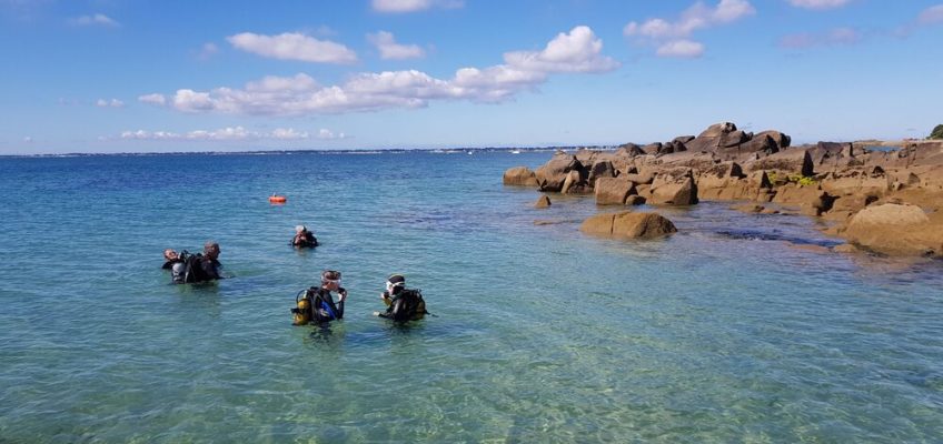 Baptême de plongée à Carnac en mer