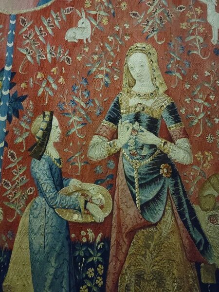 Visite du musée de Cluny à Paris - musée national du Moyen Age : tenture de la Dame à la Licorne