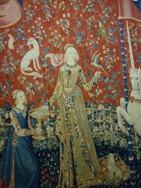 Visite du musée de Cluny à Paris - musée national du Moyen Age : tenture de la Dame à la Licorne