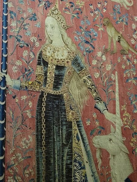 Visite du musée de Cluny à Paris - musée national du Moyen Age : tenture de la Dame à la Licorne