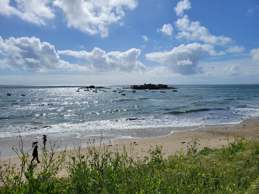 Ploemeur : plage du fort bloqué