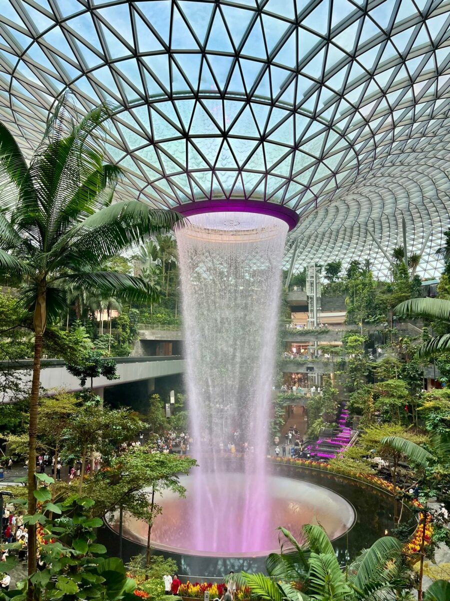 aéroport de Singapour : cascade intérieure, 2026