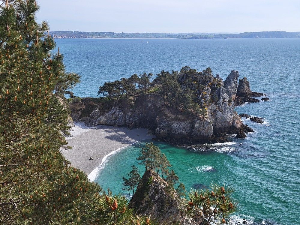 Plage de l'île Vierge sur la presqu'île de Crozon - rando