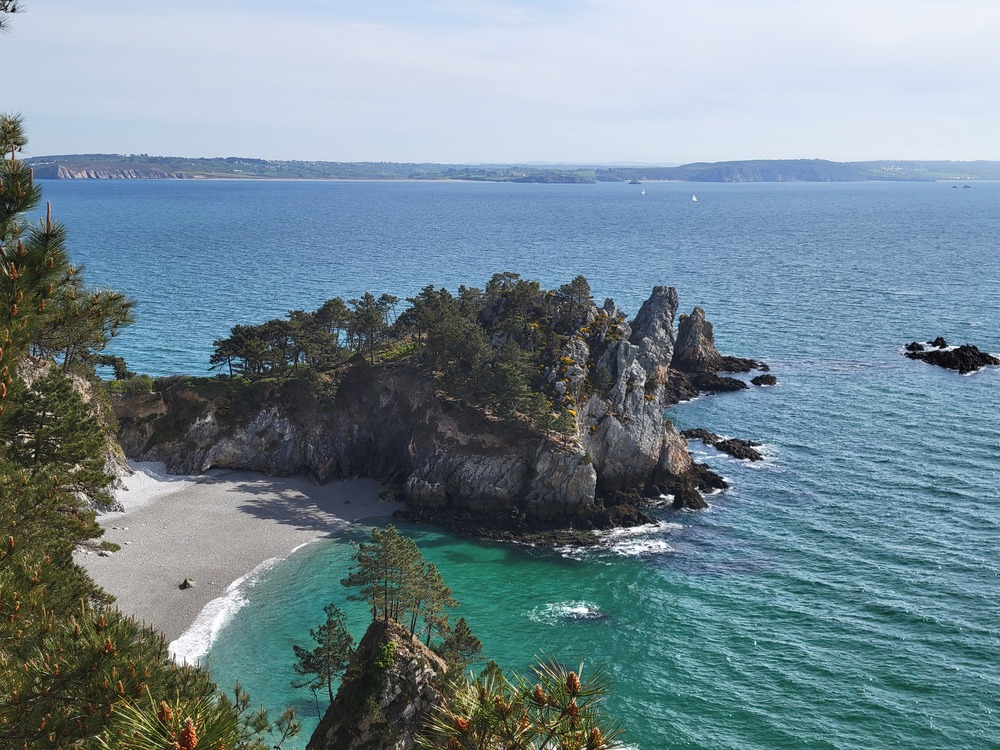 Plage de l'île Vierge sur la presqu'île de Crozon - rando